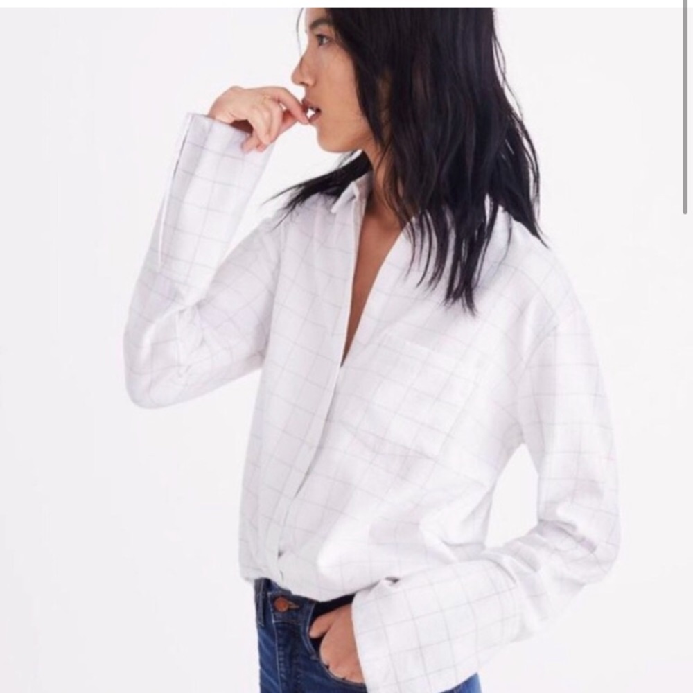 Madewell Windowpane Flannel